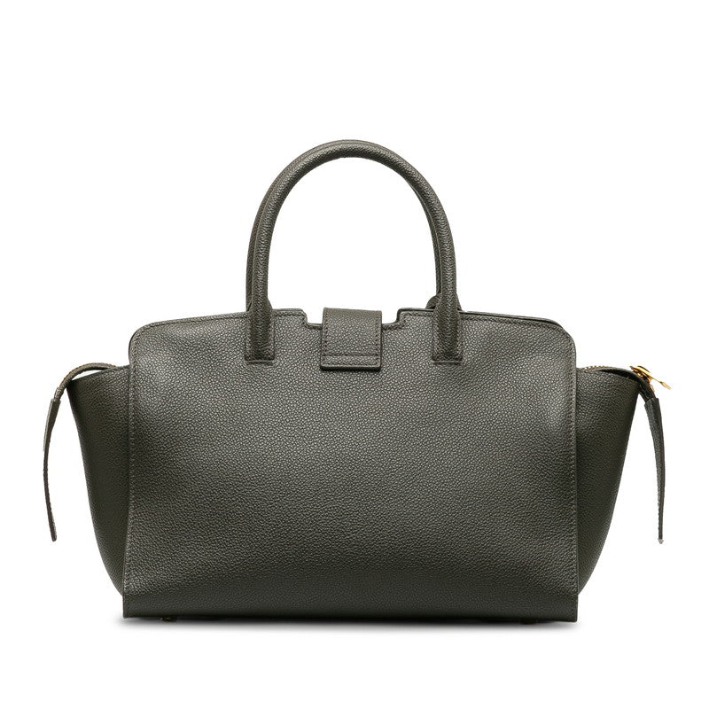 Saint Laurent Downtown Cabas in Calf Leather Grey