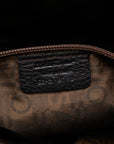 Salvatore Ferragamo Gantiini Semi-Solar Handbag EE21-A069 Black Leather  Salvatore Ferragamo