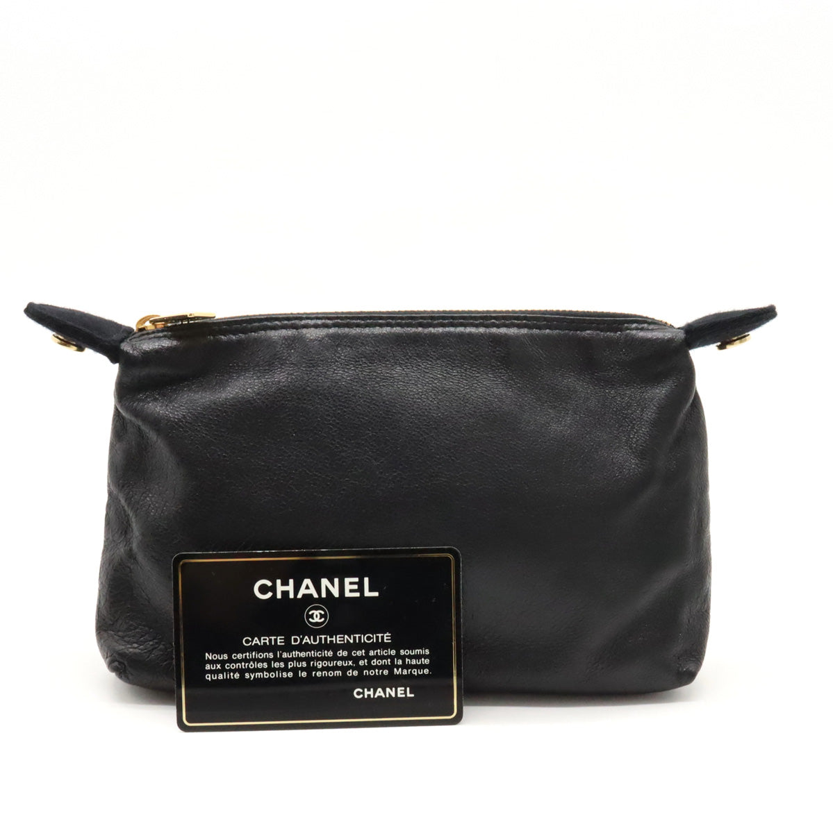 CHANEL Chanel V Stick Coco Mark Chain Shoulder Tortoise Shoulder Cotton Jacket Black Black With Black Cotton Jacket