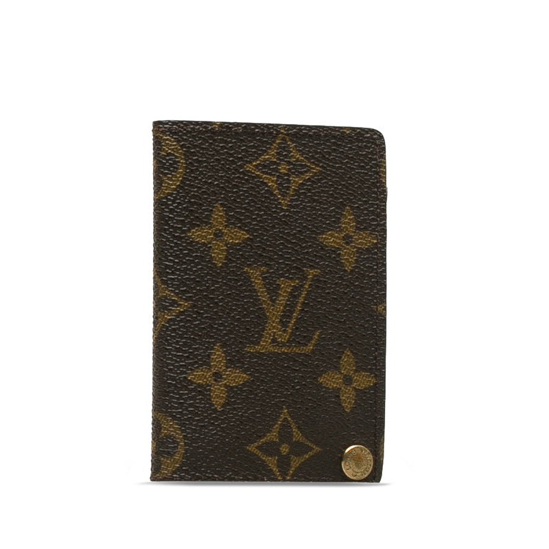 Louis Vuitton Monogram Portcourt Credit Card Case M60937 Brown PVC Leather  Louis Vuitton