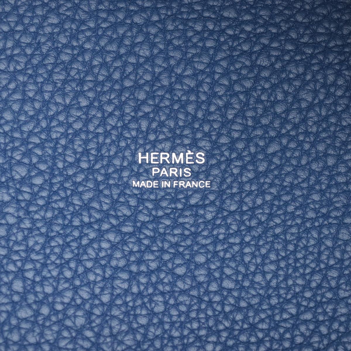 Hermes Picotane Rock MM Trion Claimance Blue Anchor Silver  D:2019