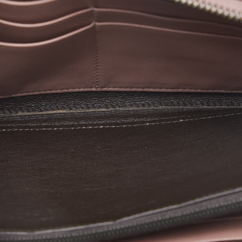 Bottega Veneta Intrecciato Long Wallet in Leather Salmon Pink Ladies