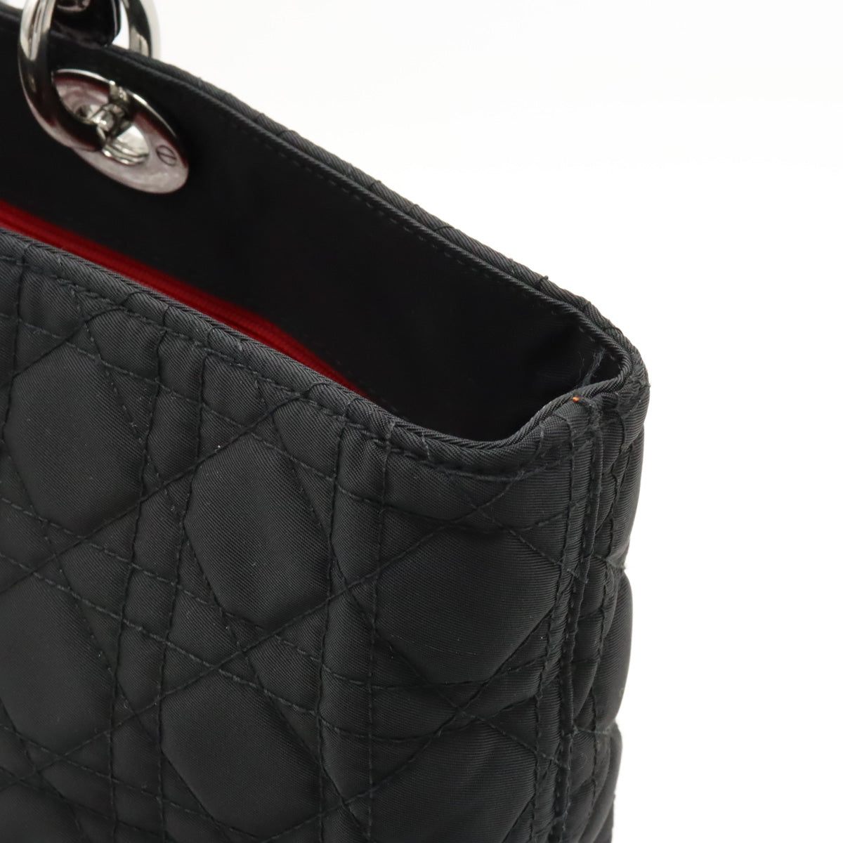 CHRISTIAN DIOR Cannage Hand Bag Black Nylon – LuxuryPromise