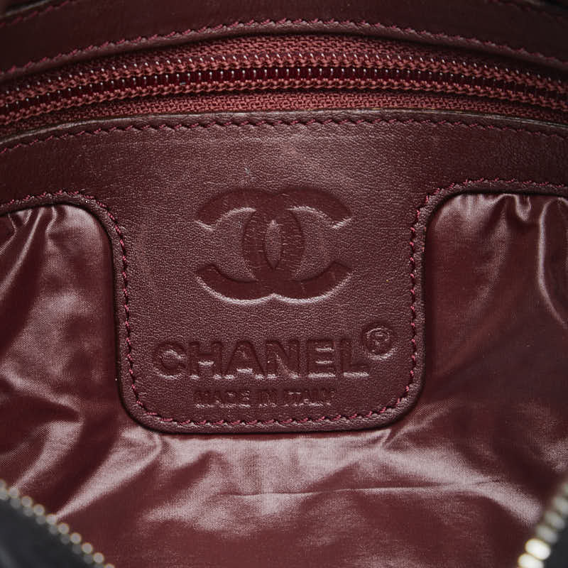 Chanel Coconut Mattress mall Messenger Slipper Shoulder Bag A48616 Black Nylon  CHANEL