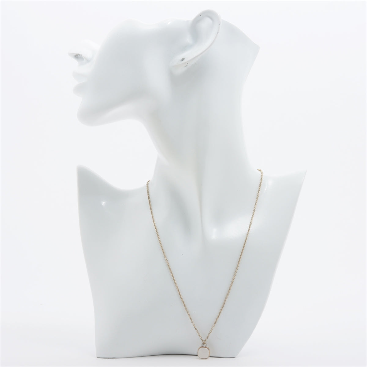 Pomerate Nude Pucci Milkquart Diamond Necklace 750 (WG) 5.8g PCC2030_UWWHR_B0QLT