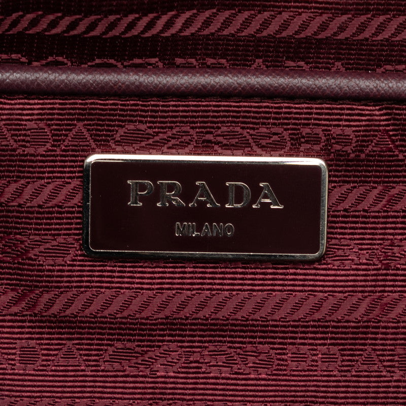 Prada Handbag 2WAY BR4696 Brown Nylon Leather  Prada