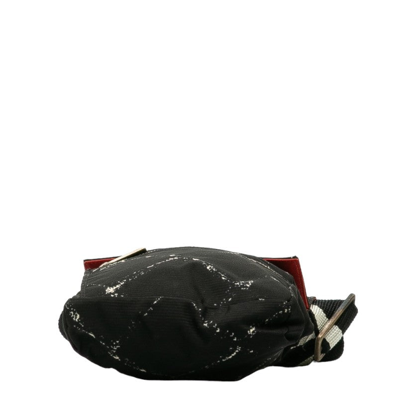 Chanel Travel Line Body Bag Western Bag Black Nylon Lady Chanel