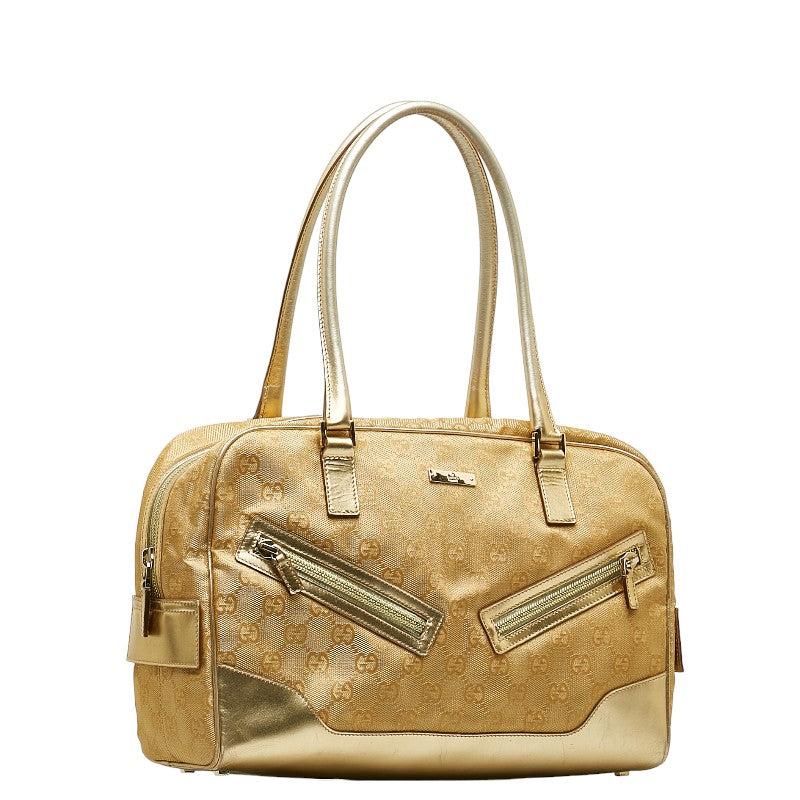 Gucci GG Monogram Tote Handbag 000-0852 2123 Women's Gold Metallic