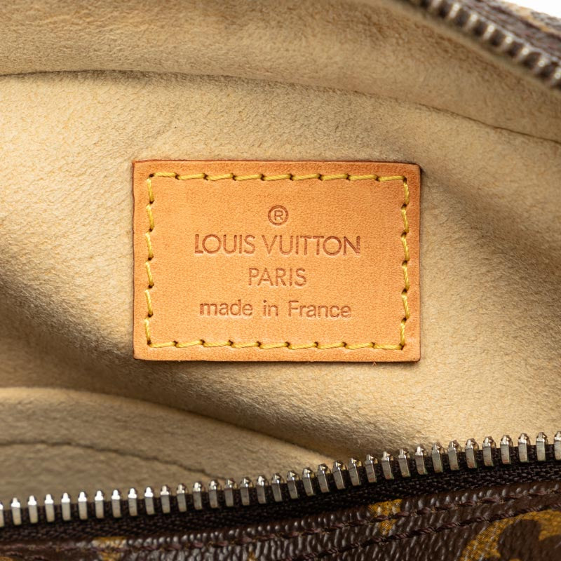 Louis Vuitton Monogram Manhattan PM Handbag M40026 Brown PVC Leather  Louis Vuitton