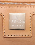 Fendi Mamma Bucket Wool x Leather Shoulder Bag Beige 26424