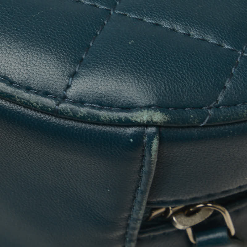 Chanel Matrases Cocomark  Chain Shoulder Bag Portfolio Green Leather  CHANEL