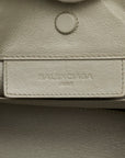 BALENCIAGA Paper Mini Handbag Shoulder Bag 2WAY 305572 Grey Leather