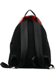 Fendi Baggage Monster Rucksack 8BZ035 Black Red Nylon Pearson Men's Baggage Fendi