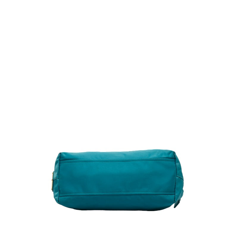 PRADA Nylon Bow Tote Bag in Blue 1BA084