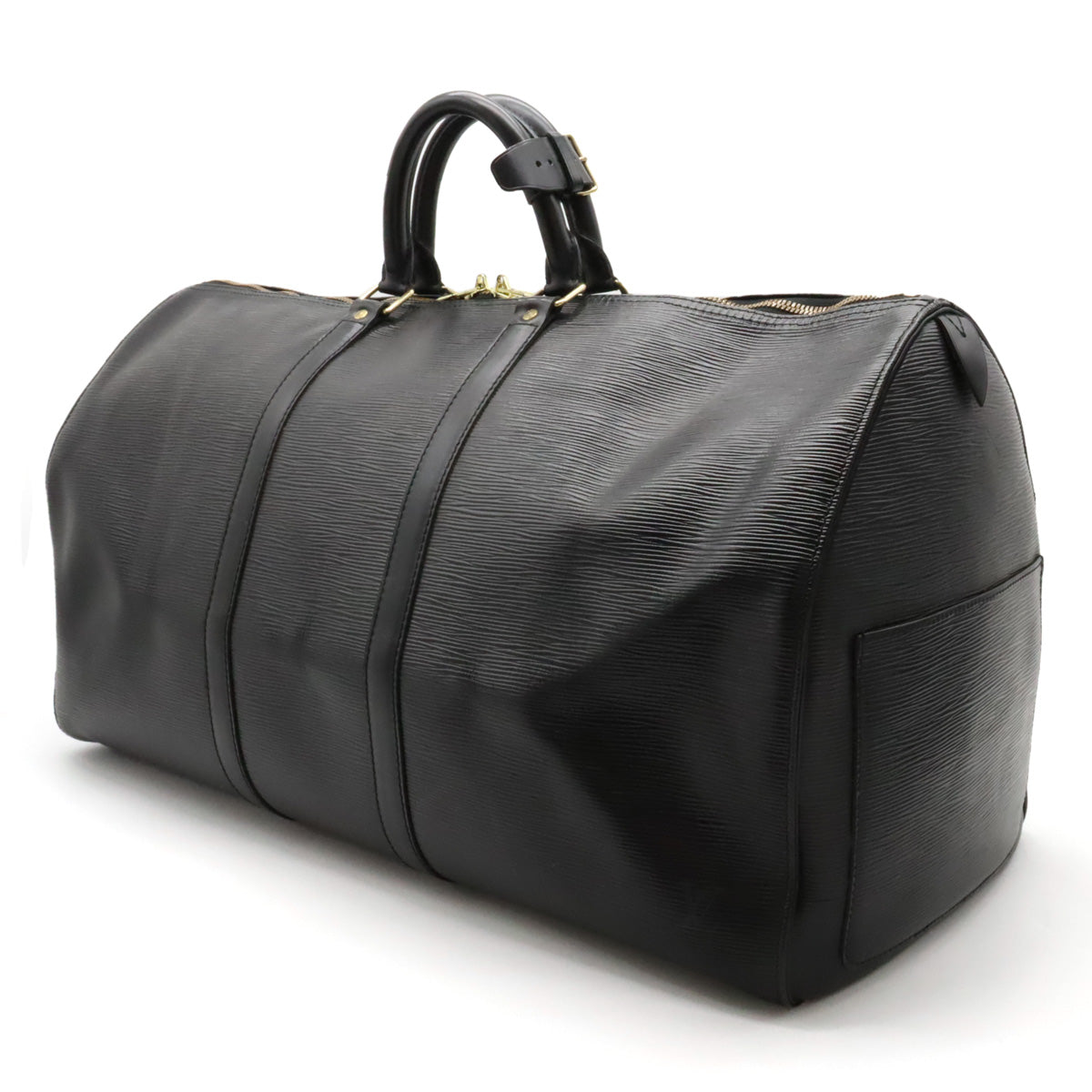 LOUIS VUITTON Louis Vuitton Epic Kypopur 55 Boston Bag Travel Bag Leather Noir Black M42952