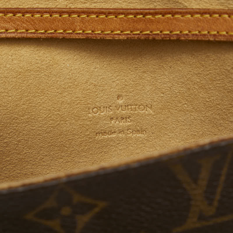 Louis Vuitton Monogram M51854 Shoulder Bag PVC/Leather Brown