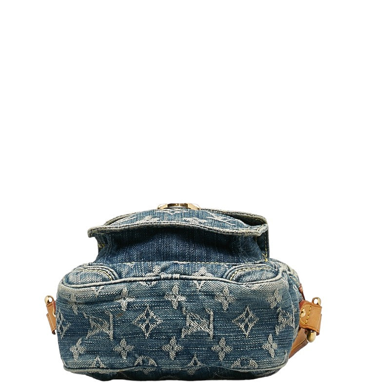 Louis Vuitton Louis Vuitton Monogram Denim M95348 Shoulder Bag Denim/Leather Blue
