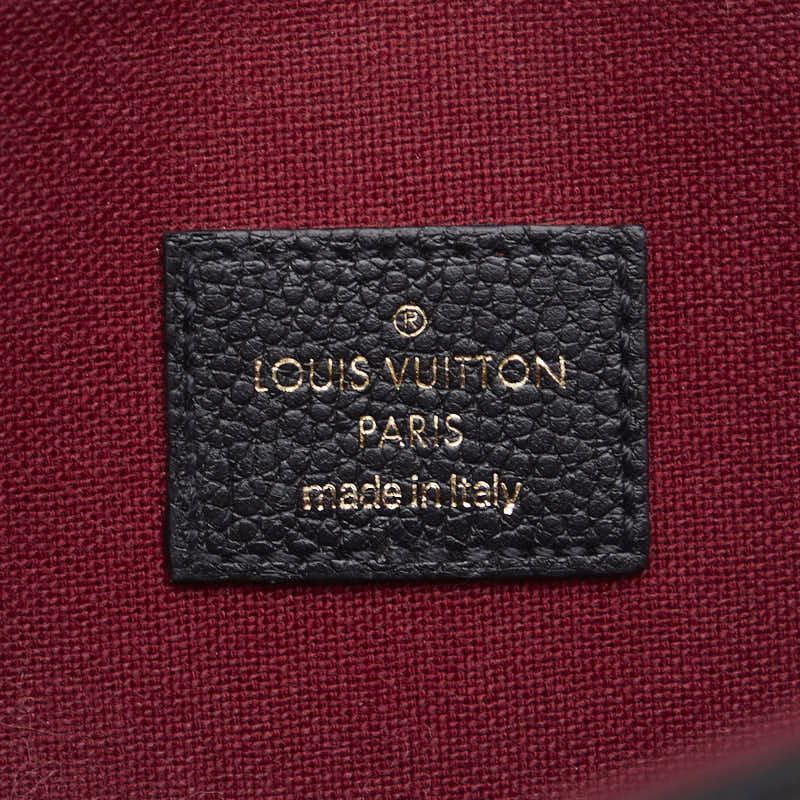 Louis Vuitton Monogram Emplant Poschet Felice Chain Shoulder Bag M80482 Black Beige Leather  Louis Vuitton