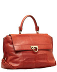 Salvatore Ferragamo Garcinia Sia Handbag Shoulder Bag 2WAY Red Leather  Salvatore Ferragamo
