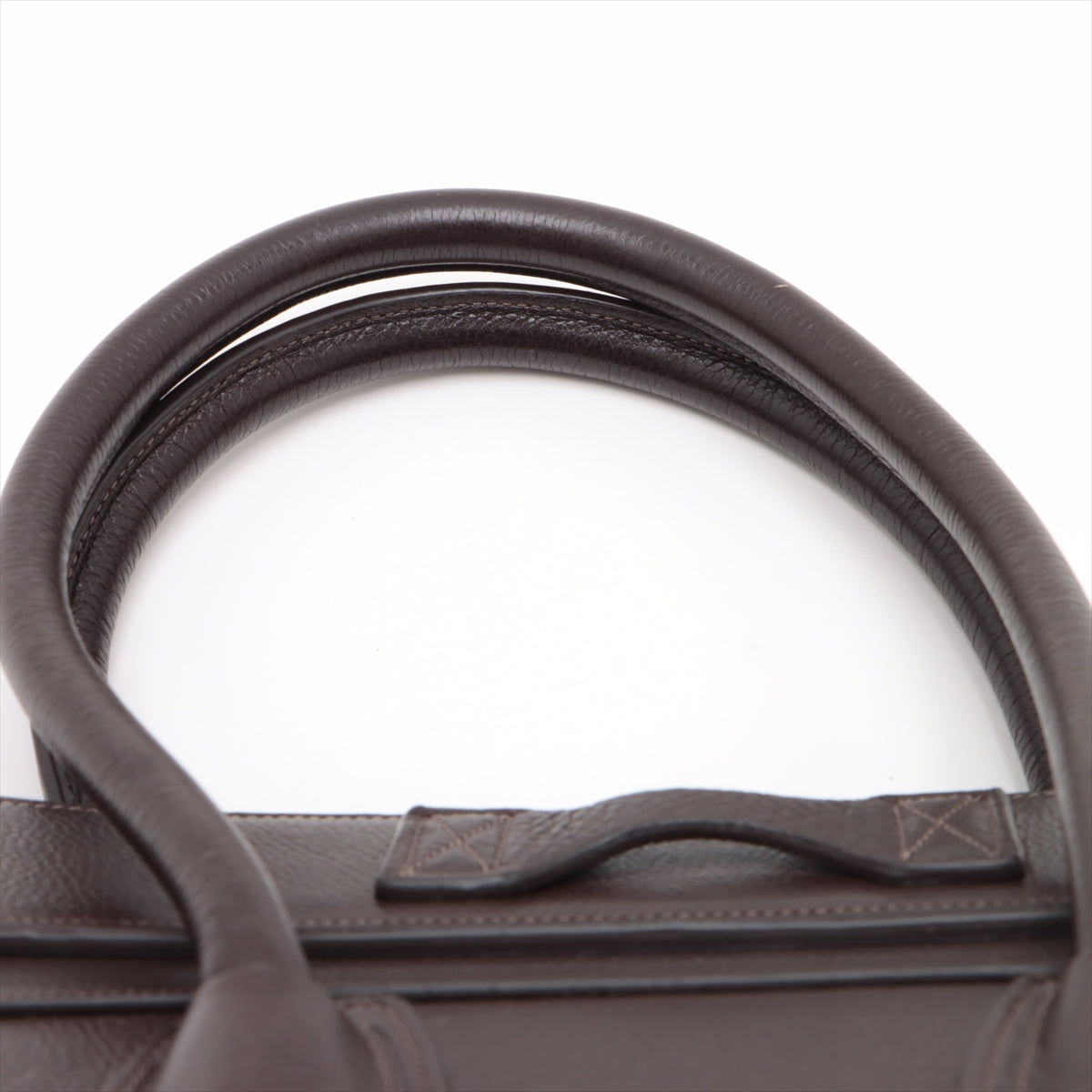 Celine Luggage Micro Handbag 小牛皮 棕色