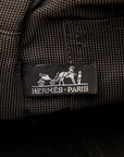 Hermes Airline AdMM Rucksack Backpack Gray Black Canvas  HERME