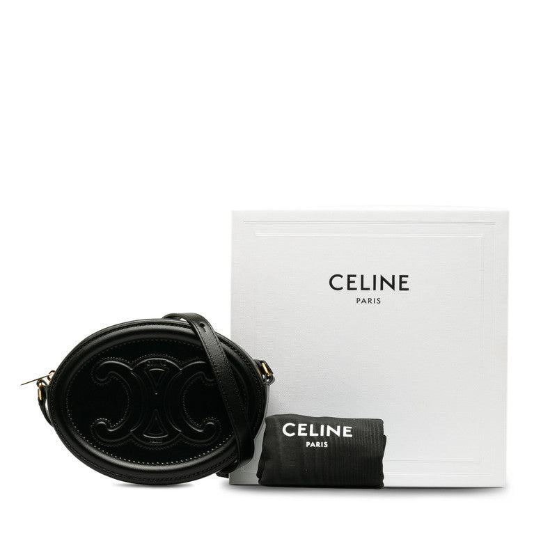 Celine Coyle Trionf Shoulder Bag Black Lady Coyle