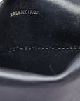 BALENCIAGA Compact Wallet in Leather Black 637450