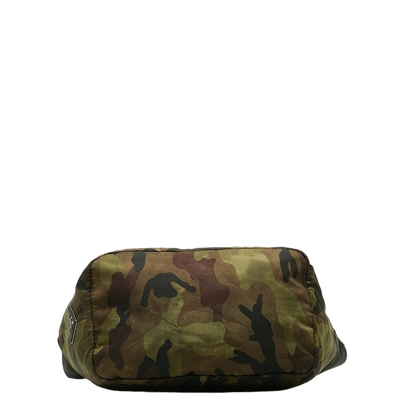 Prada Shoulder Bag Camo Khaki Nylon