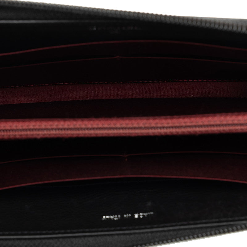 CHANEL CHANEL Mattress Long Wallet Leather Black Ladies Market