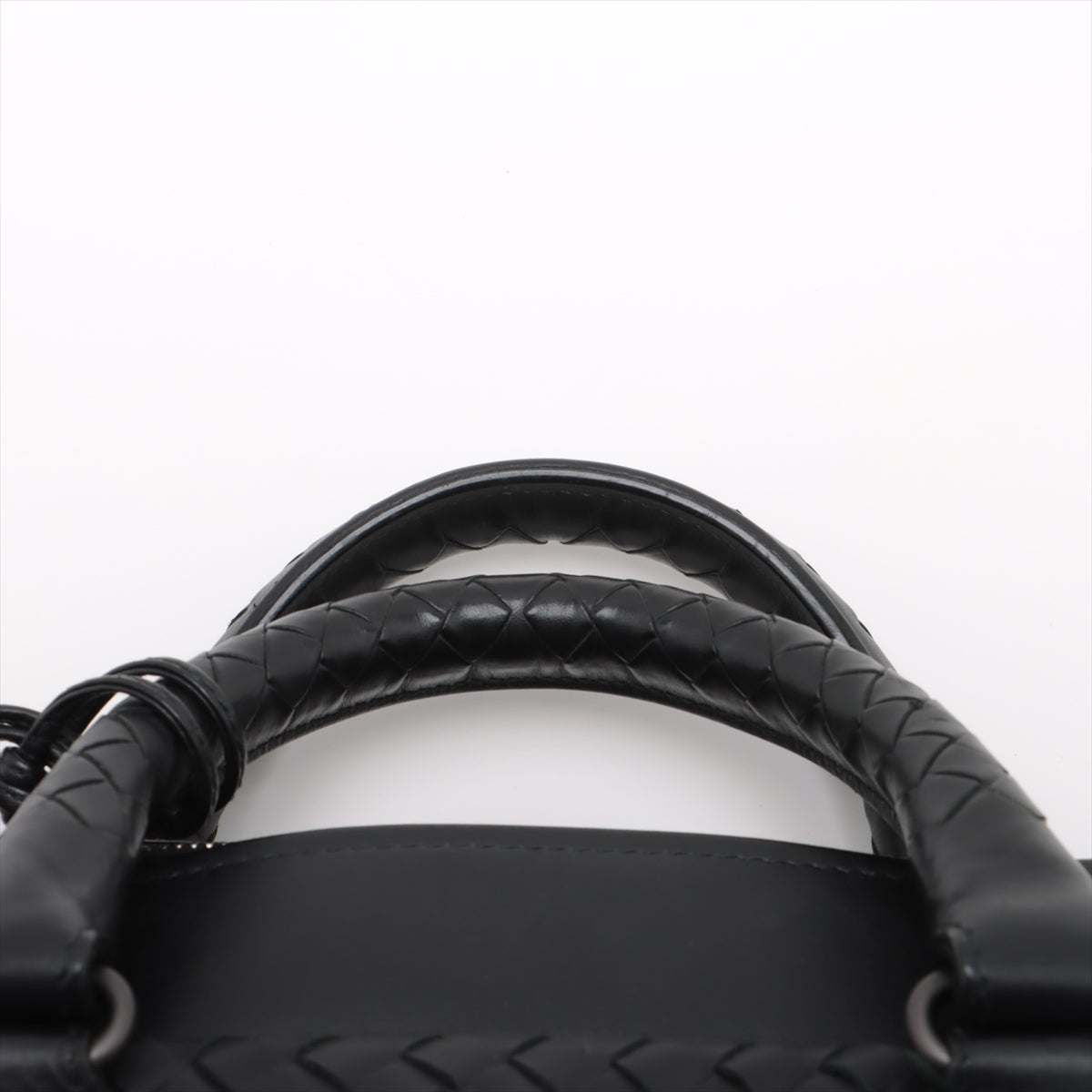 Bottega Veneta Intercharted Leather Business Bag Black