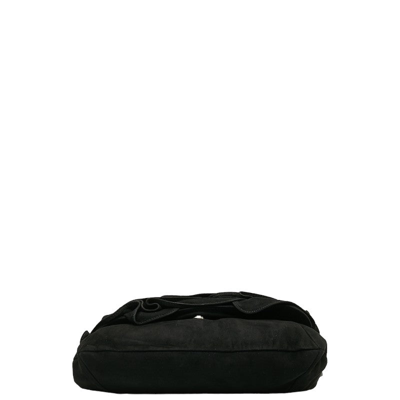 SUNLORAN RIVGOSH NAGA One-Shoulder Bag 112930 Black Sweater  SAINT LAURENT