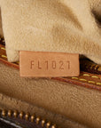 Louis Vuitton Monogram Looping MM Shoulder Bag M51146 Brown PVC Leather Lady Louis Vuitton