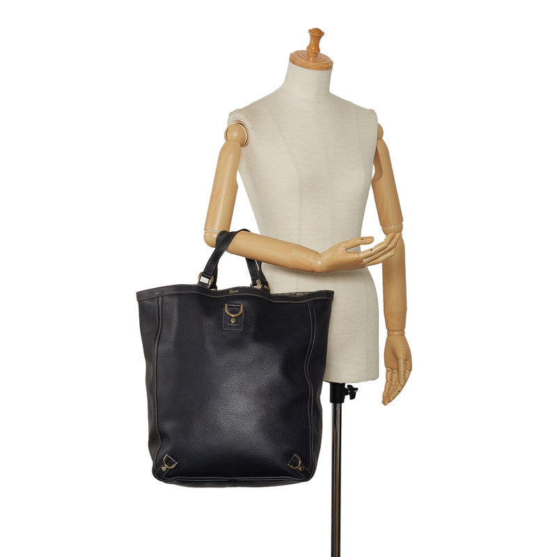 Gucci Abbey Handbag 130733 Black Leather Ladies