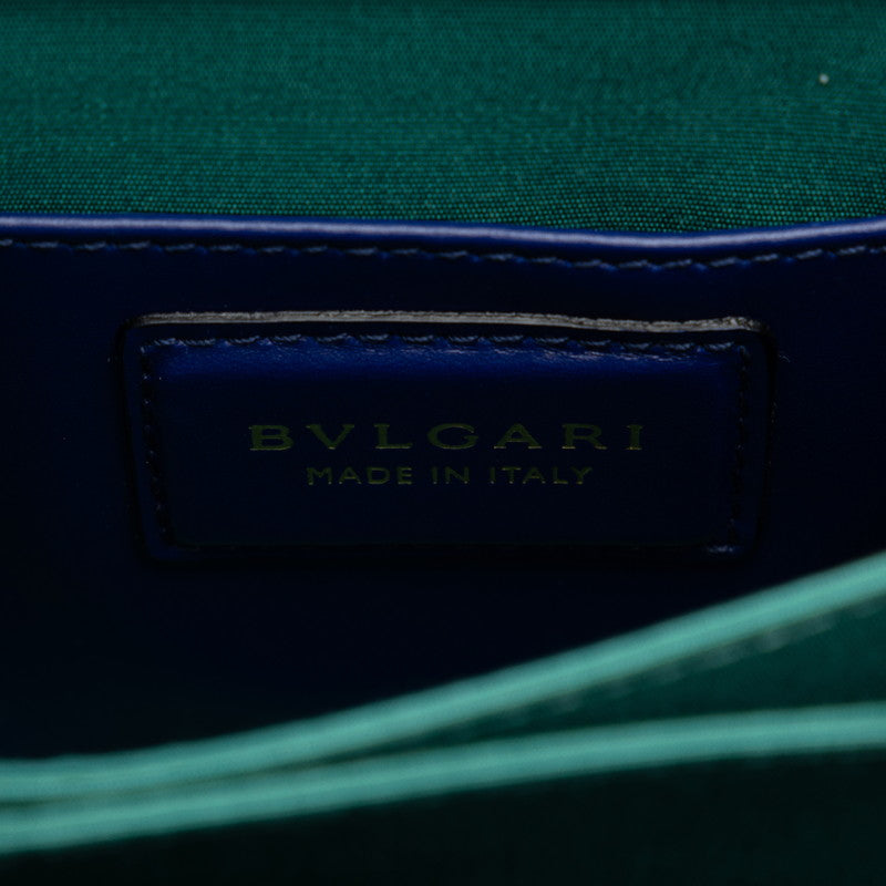 BVLGARI Bulgarian Shoulder Bag Leather Navi [Old] Ladies Navi [Ginseng Paris] Happy Market Shop