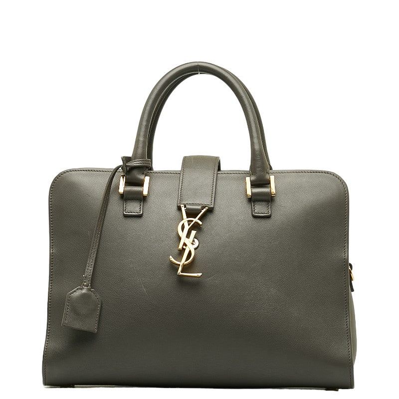Saint Laurent Business Bag Briefcase in Calf Leather Grey CLD357395