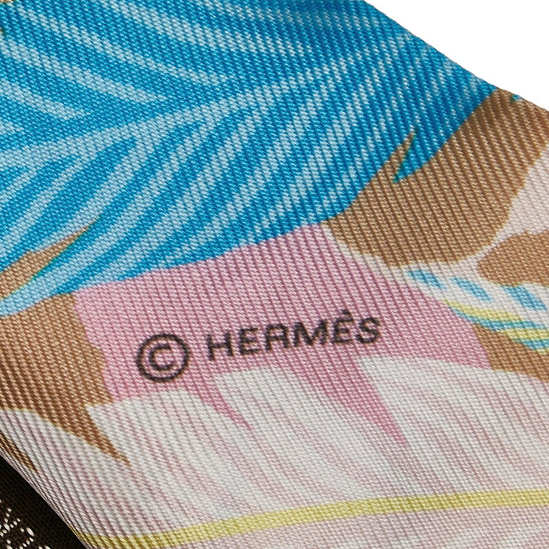 Hermes Tree avannah Butterfly Scarf Multicolor Silk  Hermes []