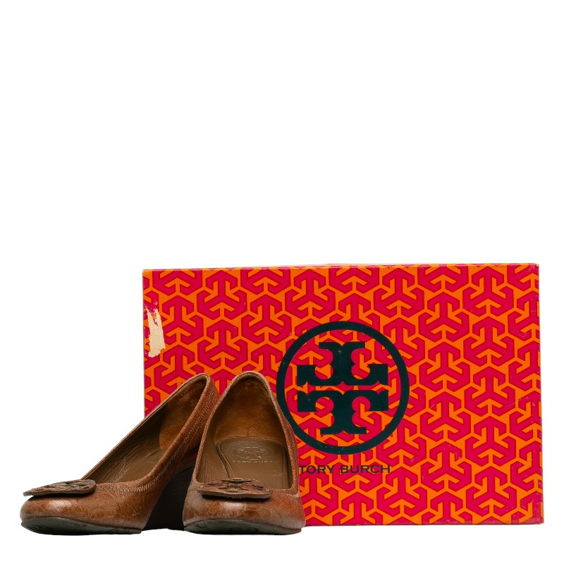 Tory Burch Tory Burch Pump&#39;s Leather Brown &#39;