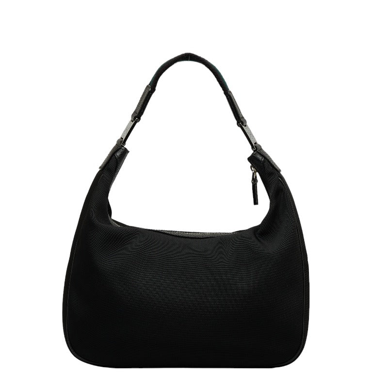 Gucci Shelley Line One-Shoulder Handbag 145757 Black Canvas  Gucci