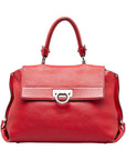 Salvatore Ferragamo Garcinia Sofia Handbags 2WAY BW-21 A896 Red Leather Ladies Salvatore Ferragamo