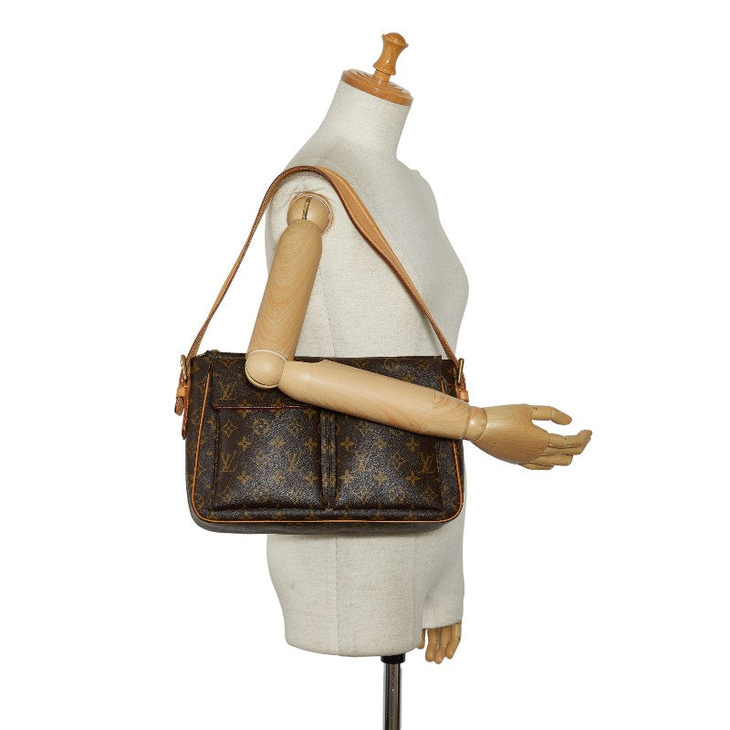 Louis Vuitton Monogram M51163 Shoulder Bag PVC/Leather Brown