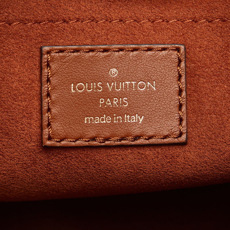 Louis Vuitton Bucket Handbag 2WAY M59962 Natural Brown Leather Raffia  Louis Vuitton