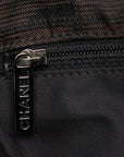 Chanel New Label Line Body Bag Black Linen Ladies Chanel Ladies Ladies Ladies Ladies Ladies Ladies Ladies