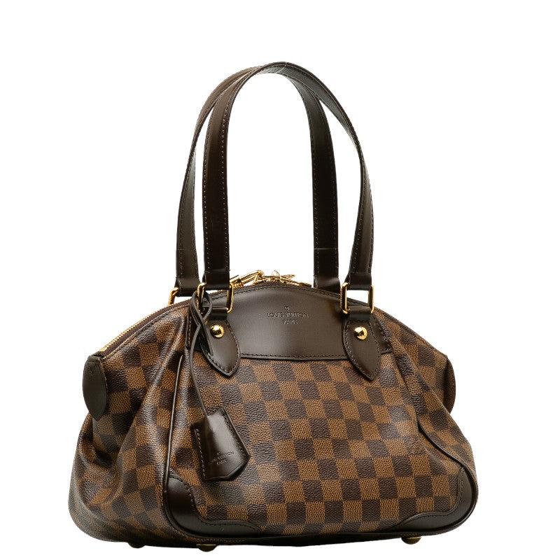 Louis Vuitton Verona PM Handbag N41117 Brown PVC Leather  Louis Vuitton