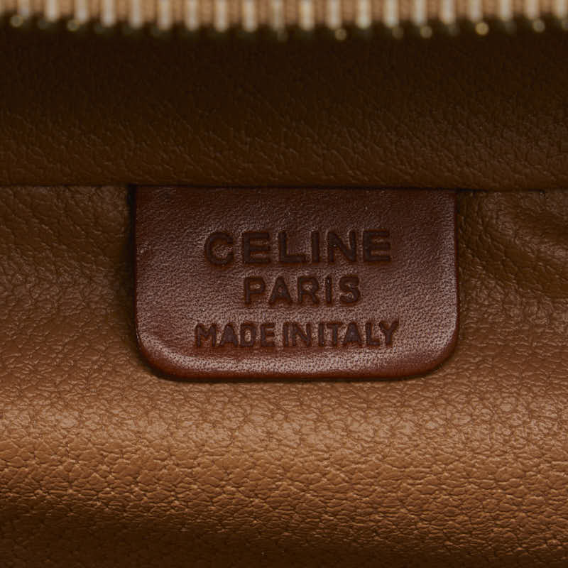 Selene Handbags Vanity Bag M95 Brown PVC Leather Ladies Celine
