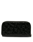 CHANEL CHANEL Mattress Long Wallet Leather Black Ladies Market