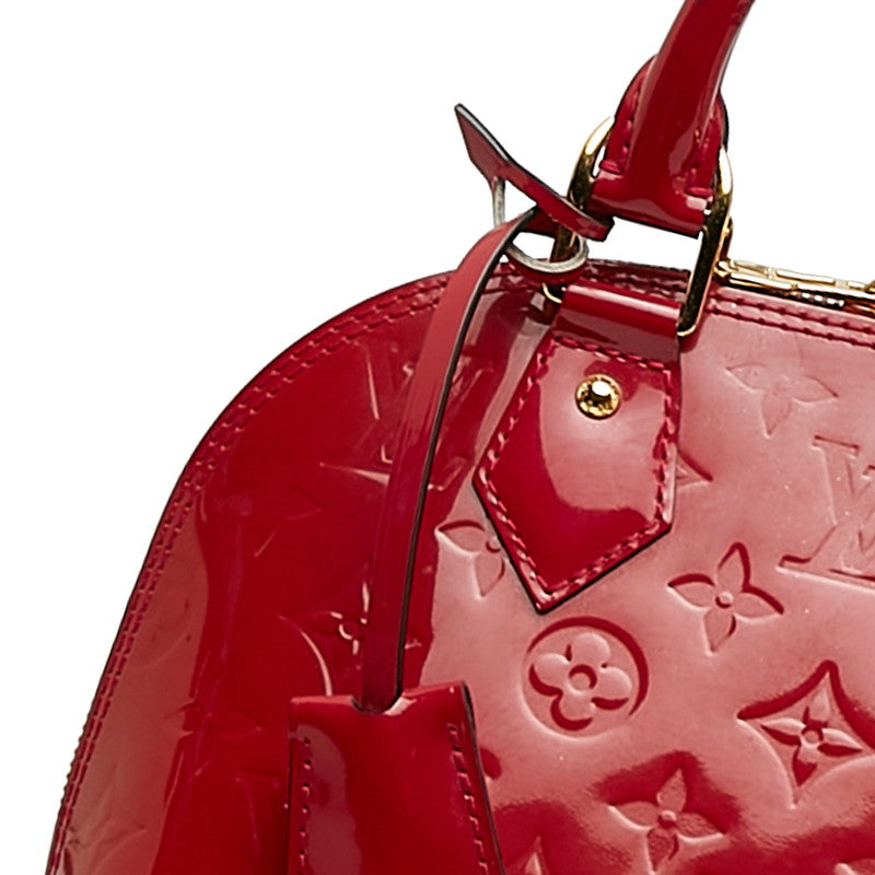 Louis vuitton alma red best sale patent leather