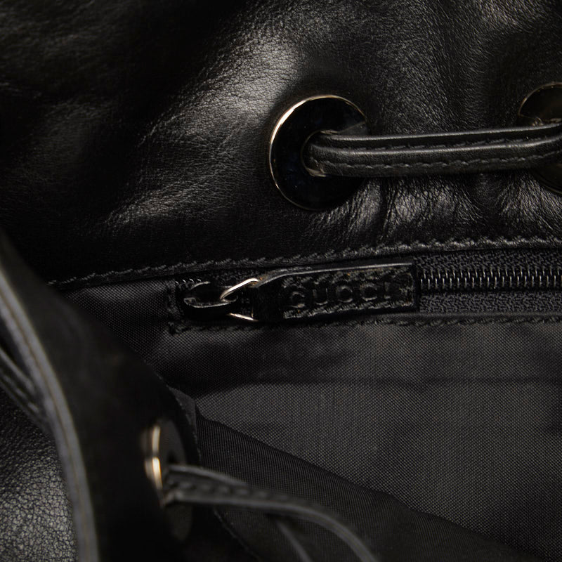 Gucci Handbags 001 4034 Black Leather Ladies Gucci