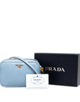 PRADA Mini Crossbody Bag in Saffiano Leather Light Blue 1N1674