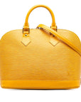 Louis Vuitton Epi Alma Handbag M52149 Tasili Yellow Leather  Louis Vuitton