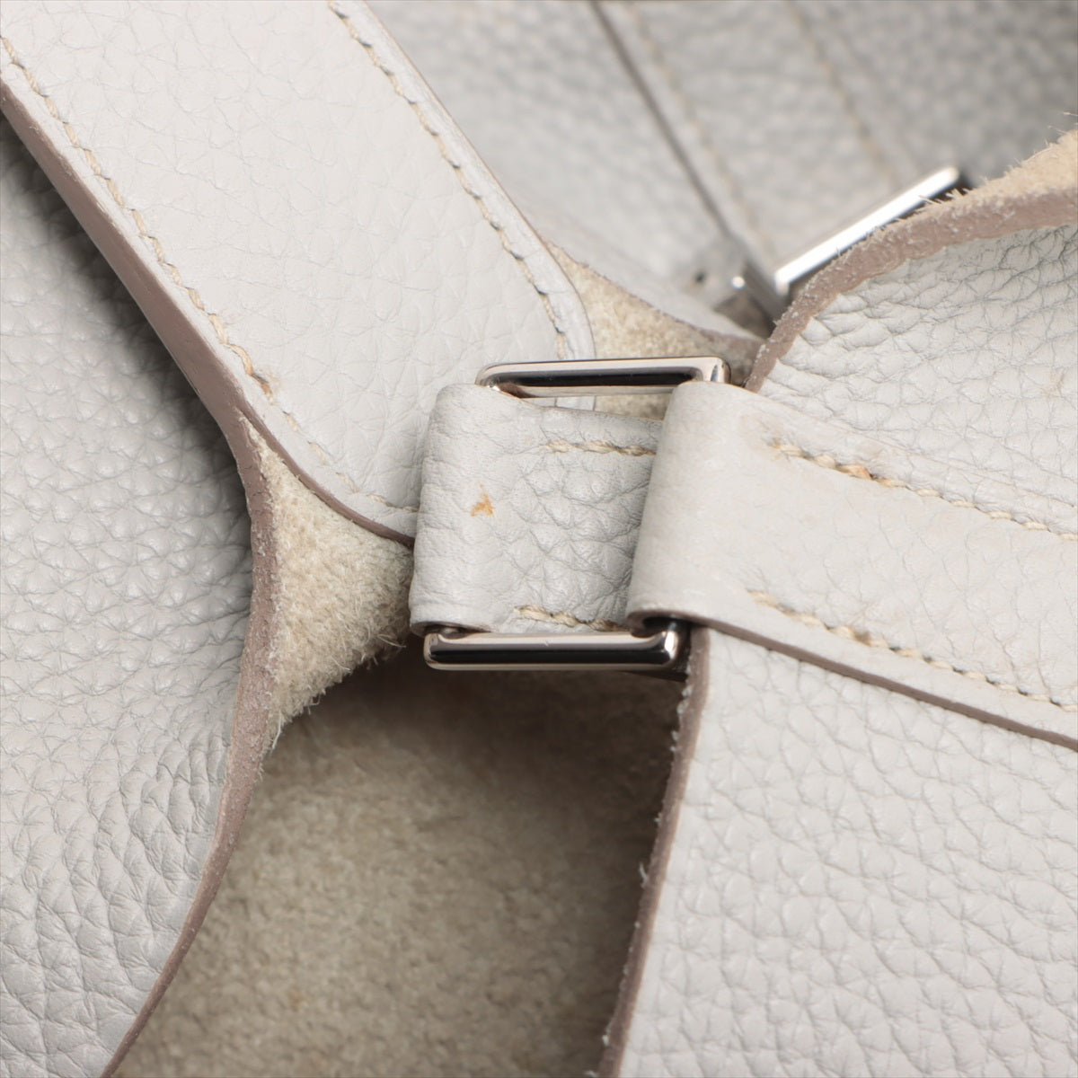 Hermès Picotane Rock GM Trionclamens Pearl Grey Silver  R:2014